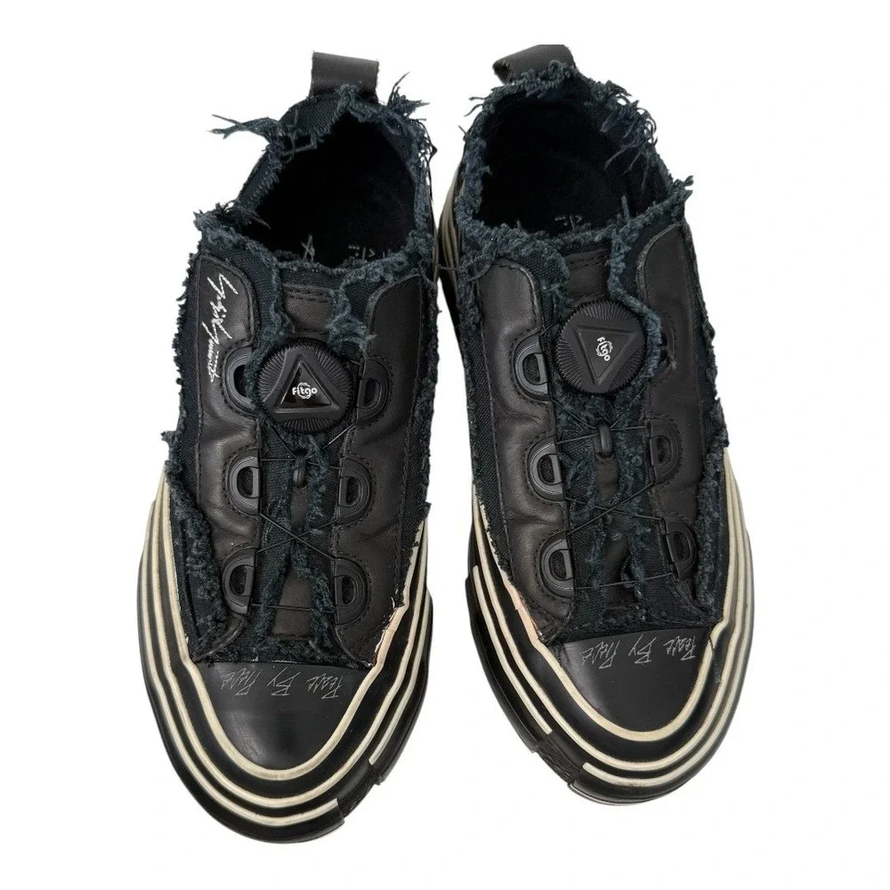 Yohji Yamamoto xVessel G.O.P. Lows Sneakers Womens 4 EUR 35 Black Deconstructed